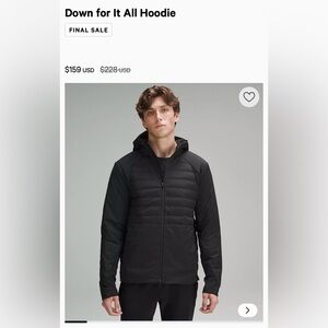 Lululemon Down For It All Hoodie / Jacket